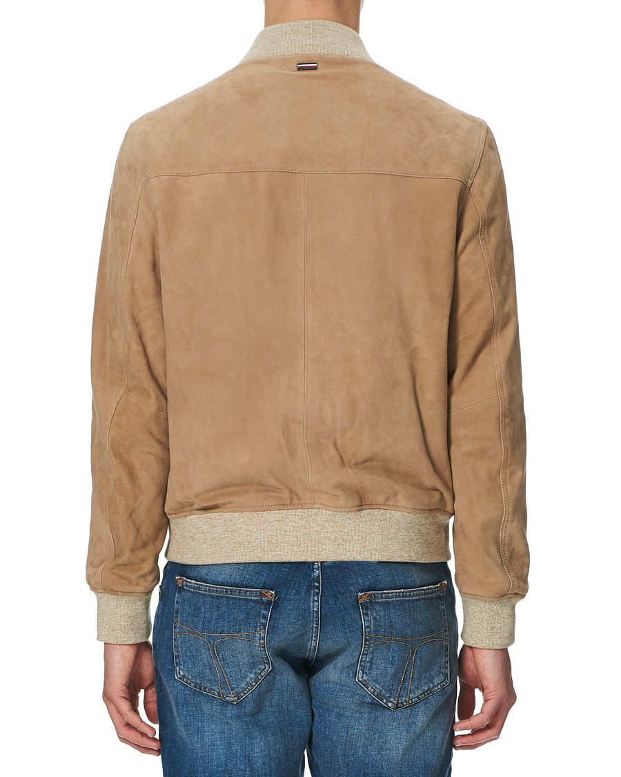 Herren | Jacken | Tommy Hilfiger | Suede Bomber Jacket Camel