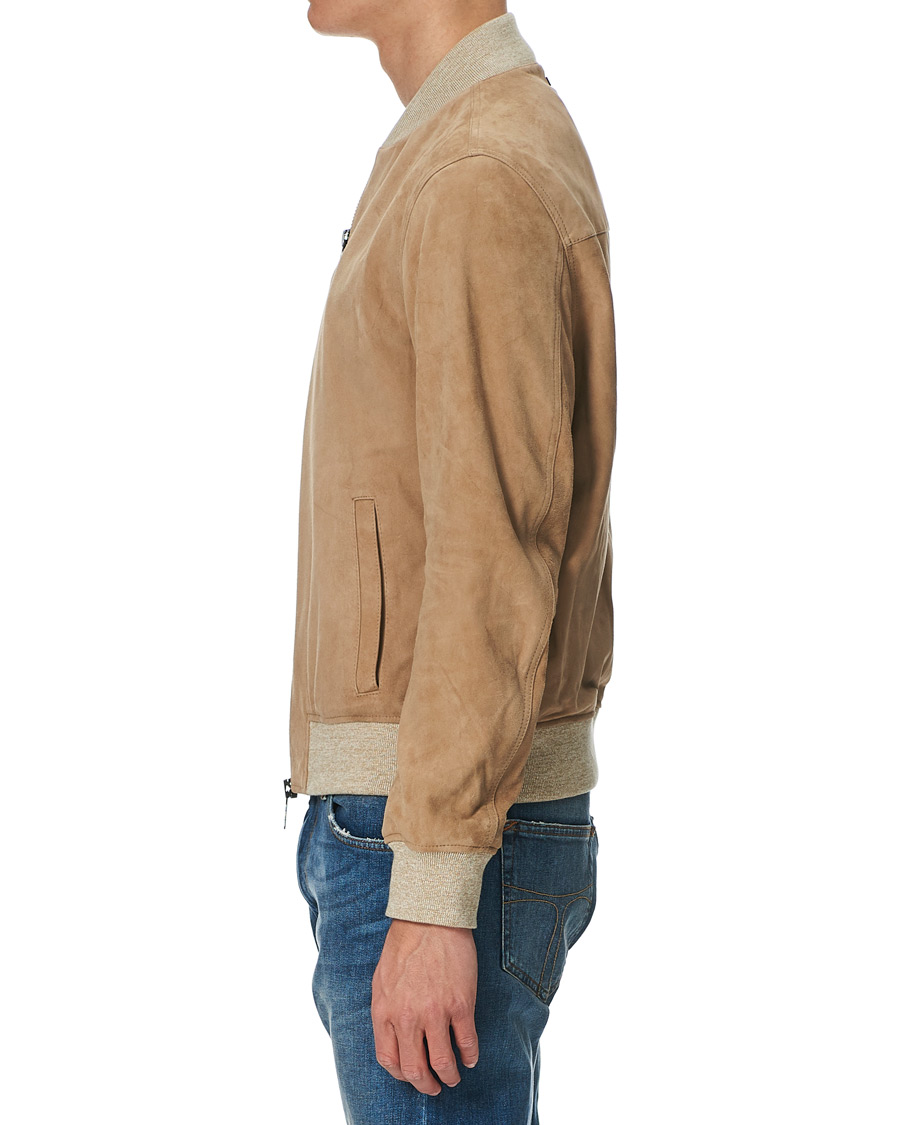 Herren | Jacken | Tommy Hilfiger | Suede Bomber Jacket Camel