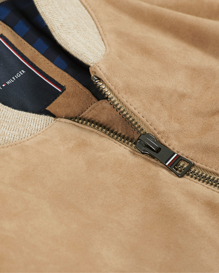 Herren | Jacken | Tommy Hilfiger | Suede Bomber Jacket Camel