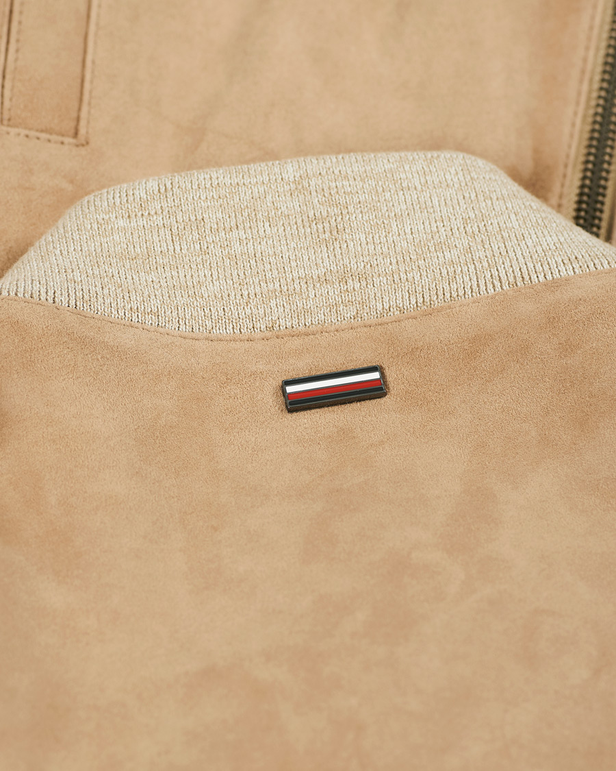 Herren | Jacken | Tommy Hilfiger | Suede Bomber Jacket Camel