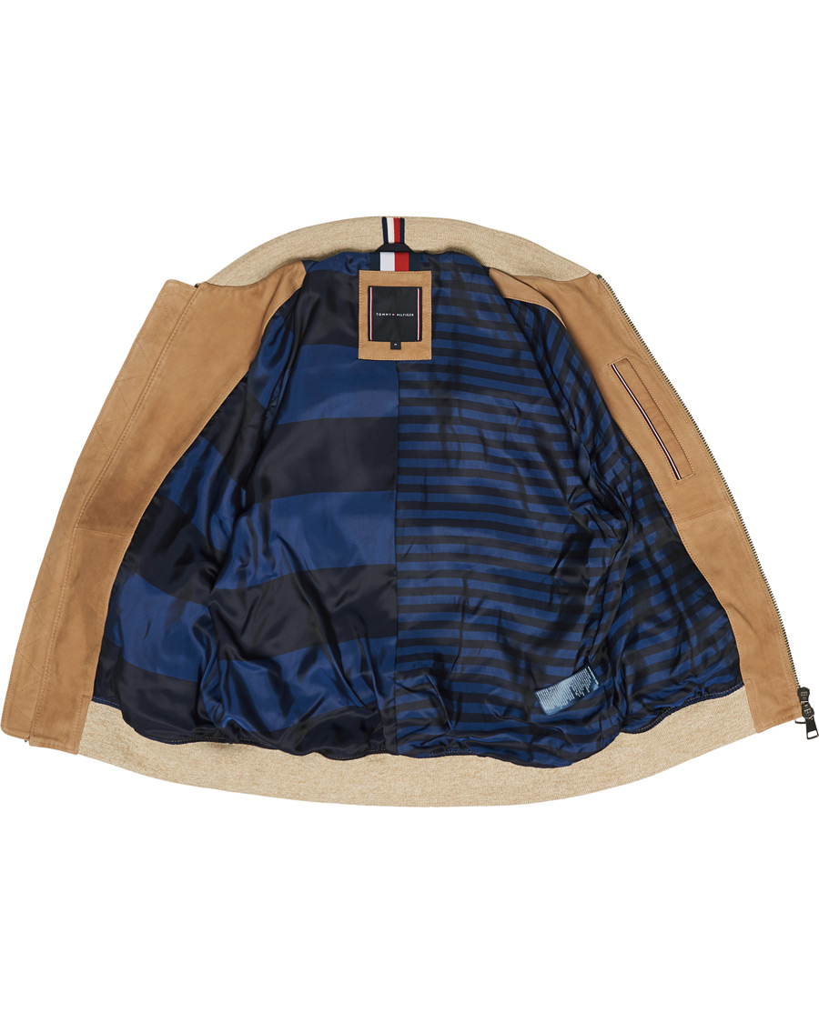 Herren | Jacken | Tommy Hilfiger | Suede Bomber Jacket Camel