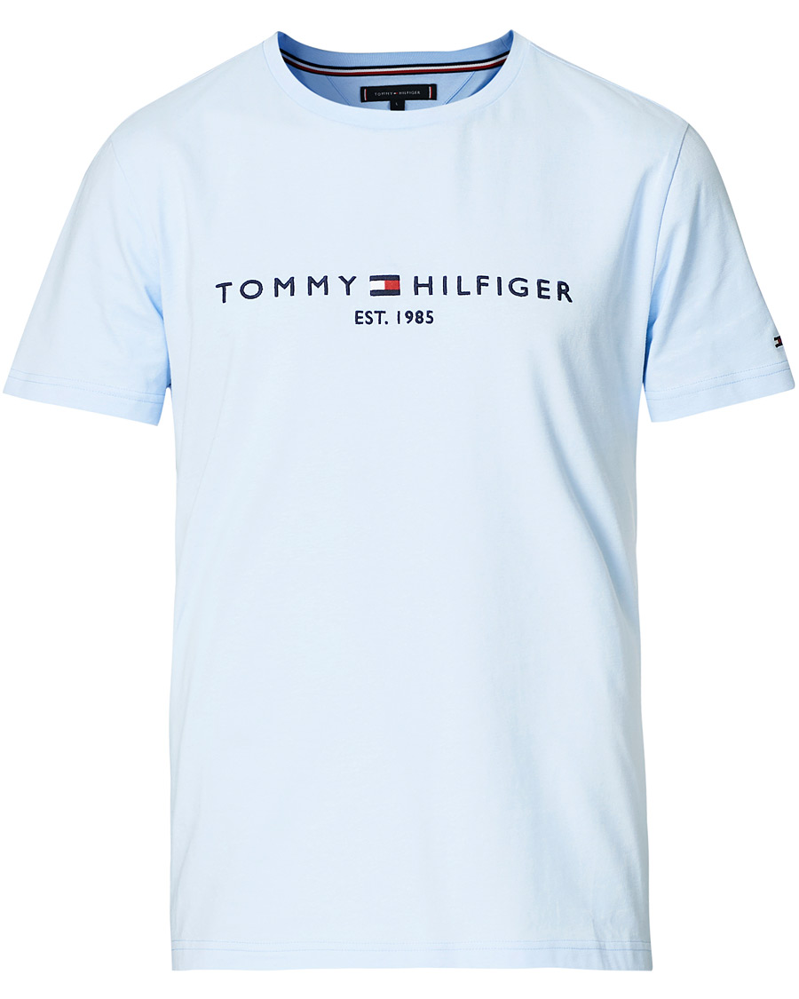 Herren | T-Shirts | Tommy Hilfiger | Logo Crew Neck Tee Sweet Blue