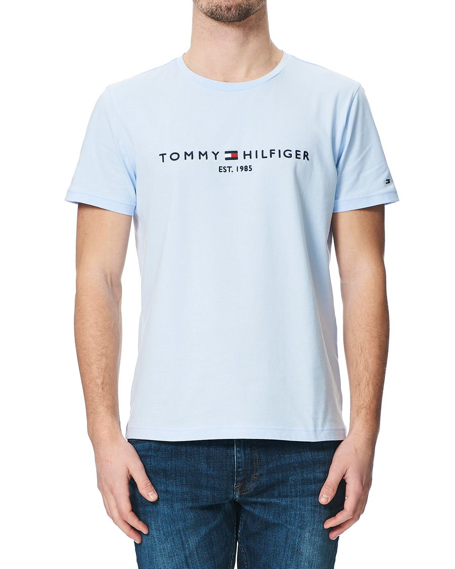 Herren | T-Shirts | Tommy Hilfiger | Logo Crew Neck Tee Sweet Blue