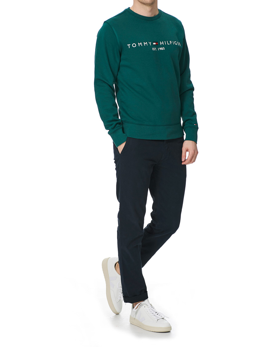 Herren | Pullover | Tommy Hilfiger | Logo Crew Neck Sweatshirt Rural Green