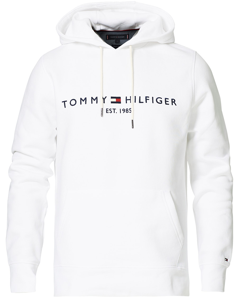 Herren | Pullover | Tommy Hilfiger | Logo Hoodie White