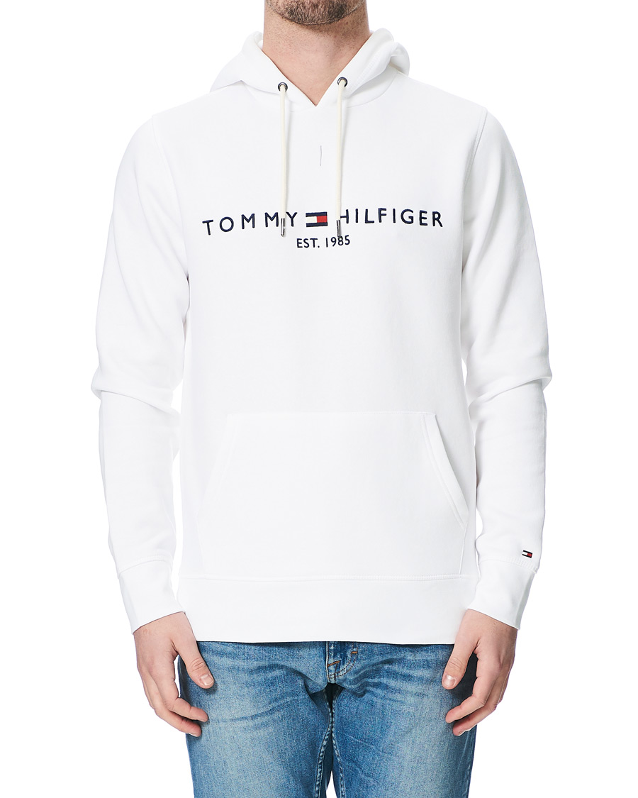 Herren | Pullover | Tommy Hilfiger | Logo Hoodie White