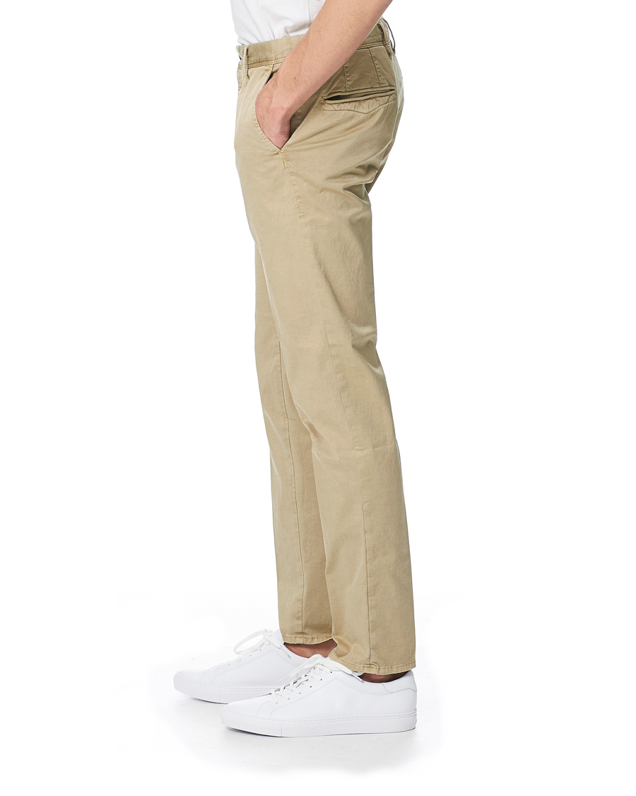 Herren | Hosen | Incotex | Slim Fit Garment Dyed Slacks Beige