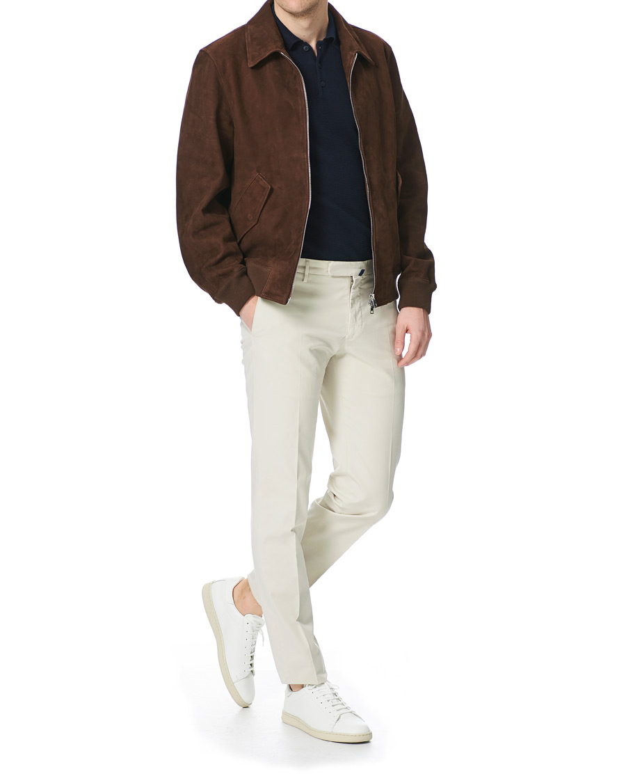 Herren | Hosen | Incotex | Slim Fit Stretch Chinos Sand