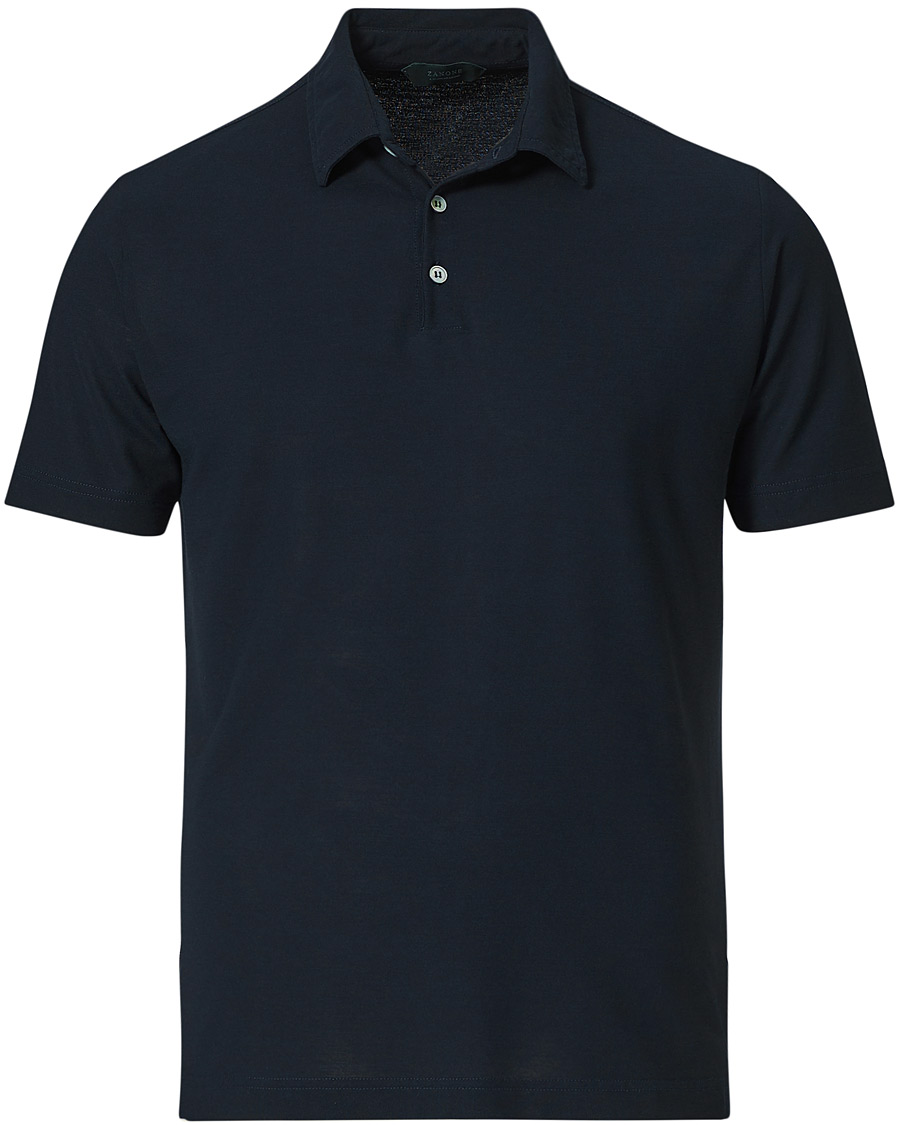 Herren | Poloshirts | Zanone | Ice Cotton Short Sleeve Polo Navy