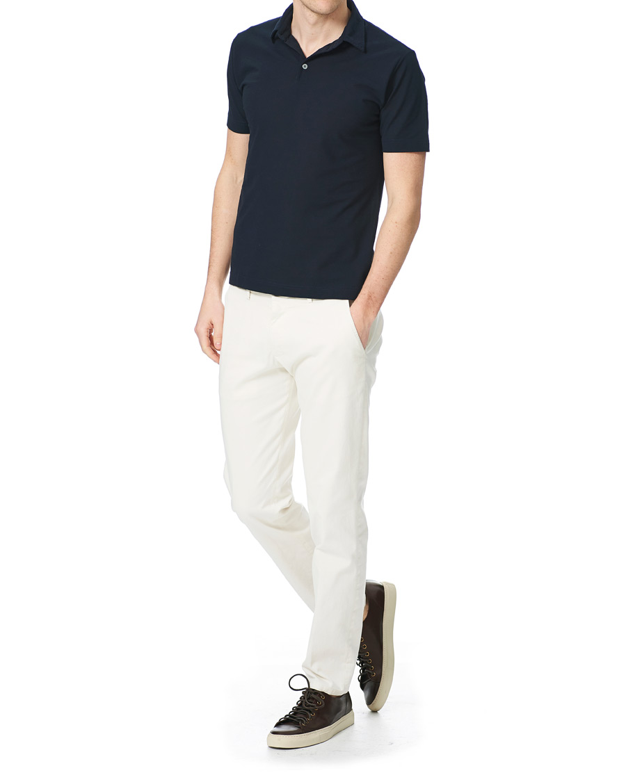 Herren | Poloshirts | Zanone | Ice Cotton Short Sleeve Polo Navy