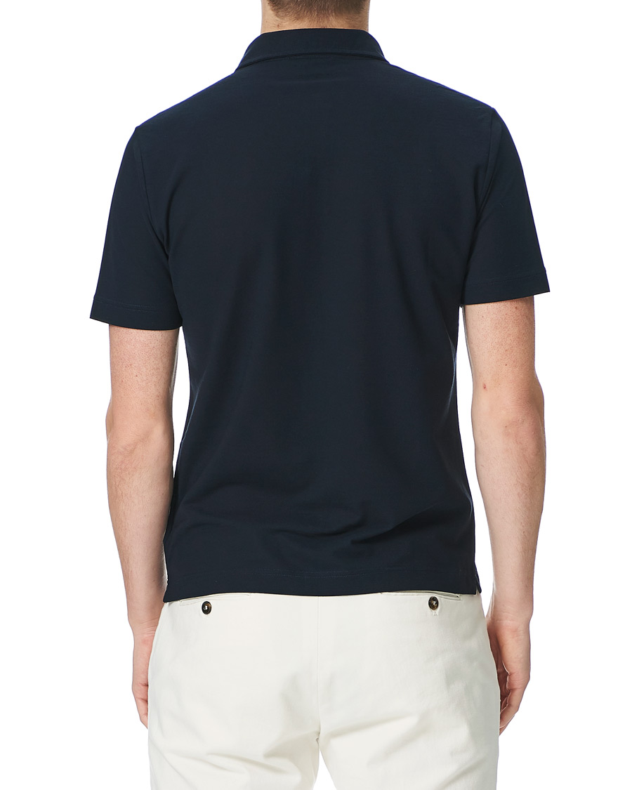 Herren | Poloshirts | Zanone | Ice Cotton Short Sleeve Polo Navy