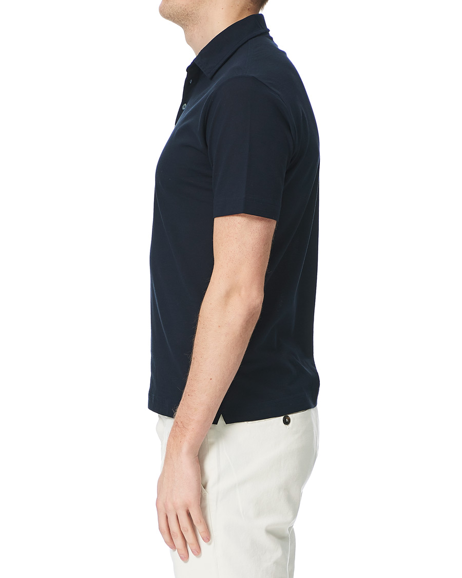 Herren | Poloshirts | Zanone | Ice Cotton Short Sleeve Polo Navy