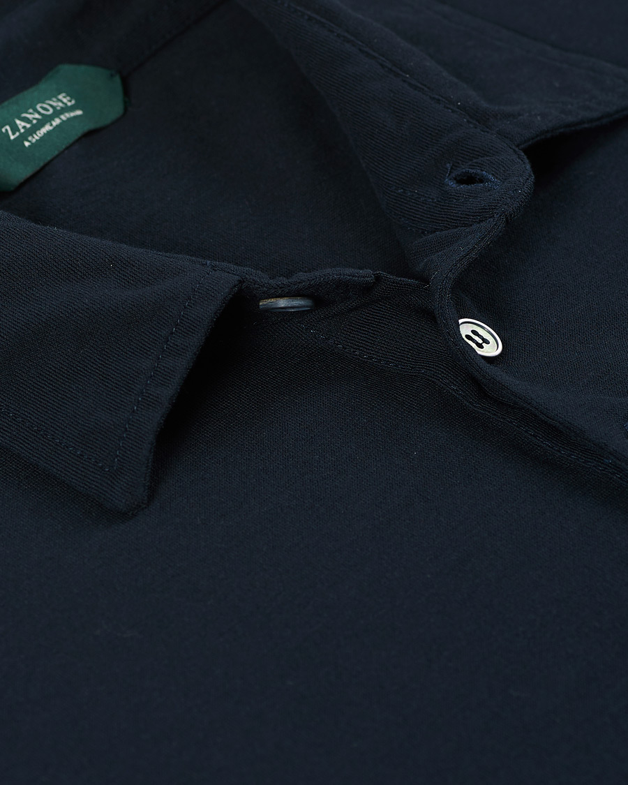 Herren | Poloshirts | Zanone | Ice Cotton Short Sleeve Polo Navy