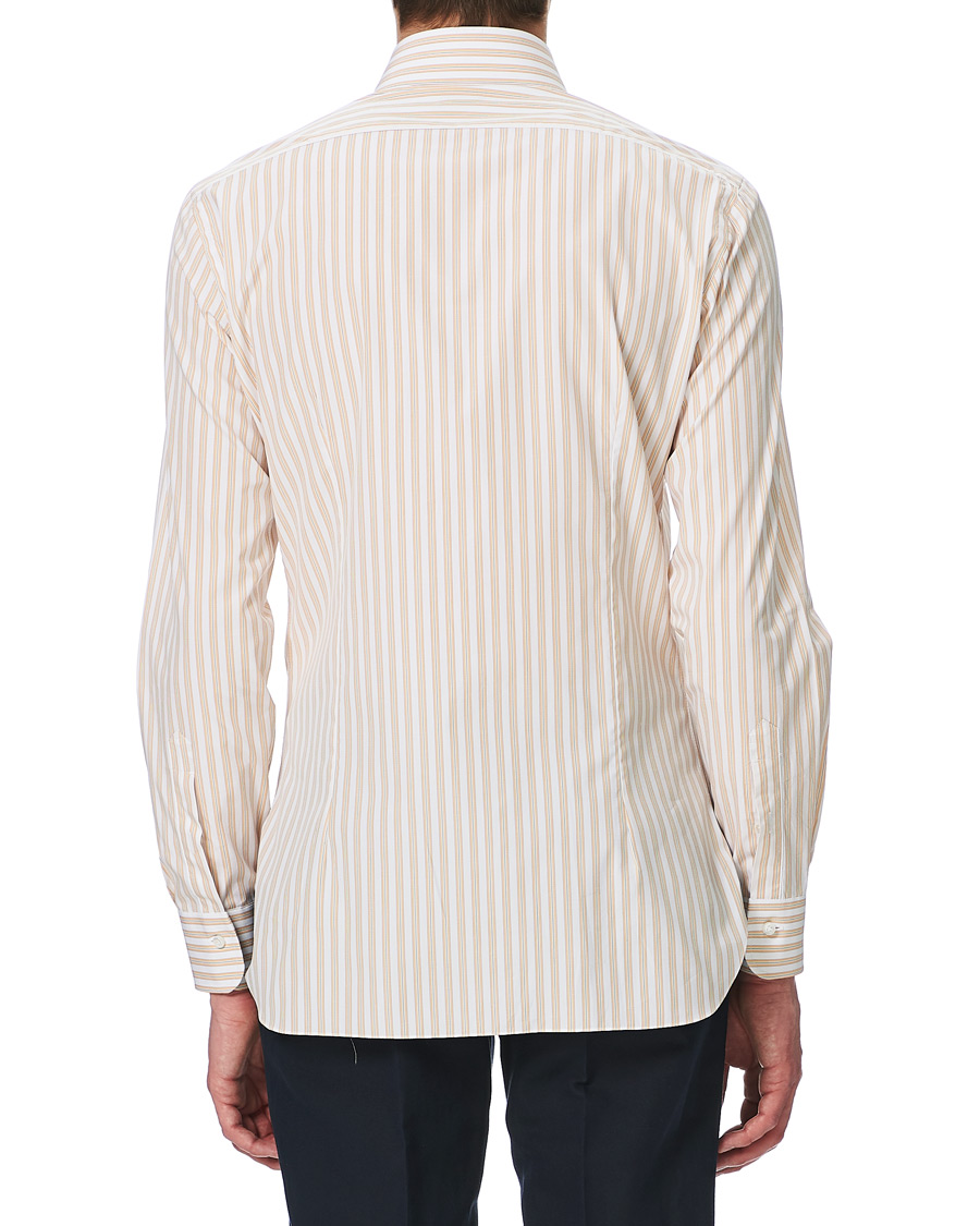 Herren | Hemden | Barba Napoli | Slim Fit Striped Shirt Yellow