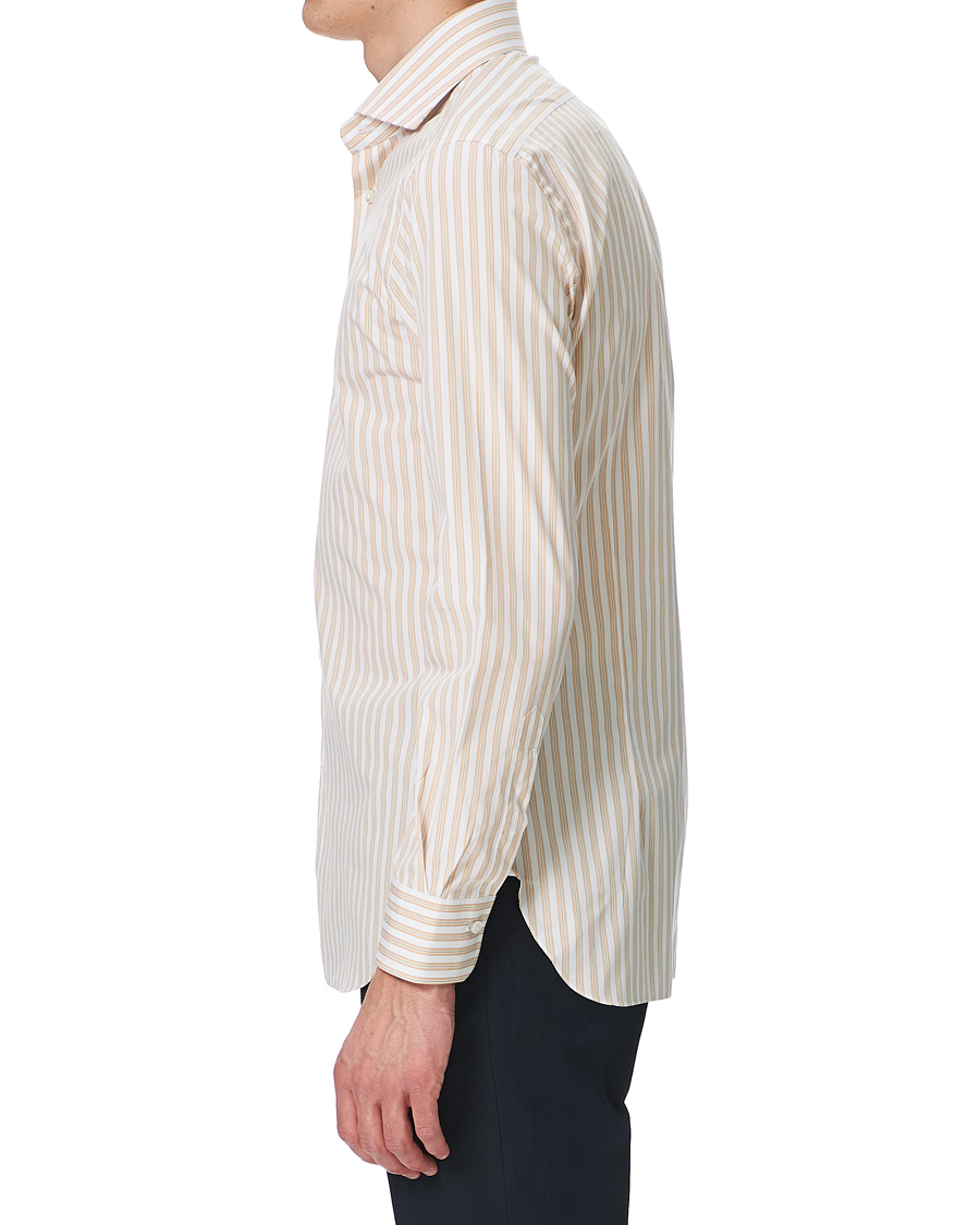 Herren | Hemden | Barba Napoli | Slim Fit Striped Shirt Yellow