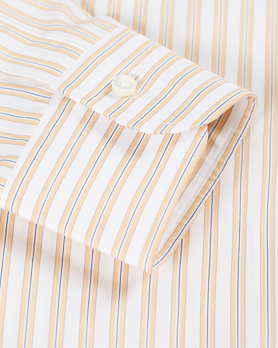 Herren | Hemden | Barba Napoli | Slim Fit Striped Shirt Yellow