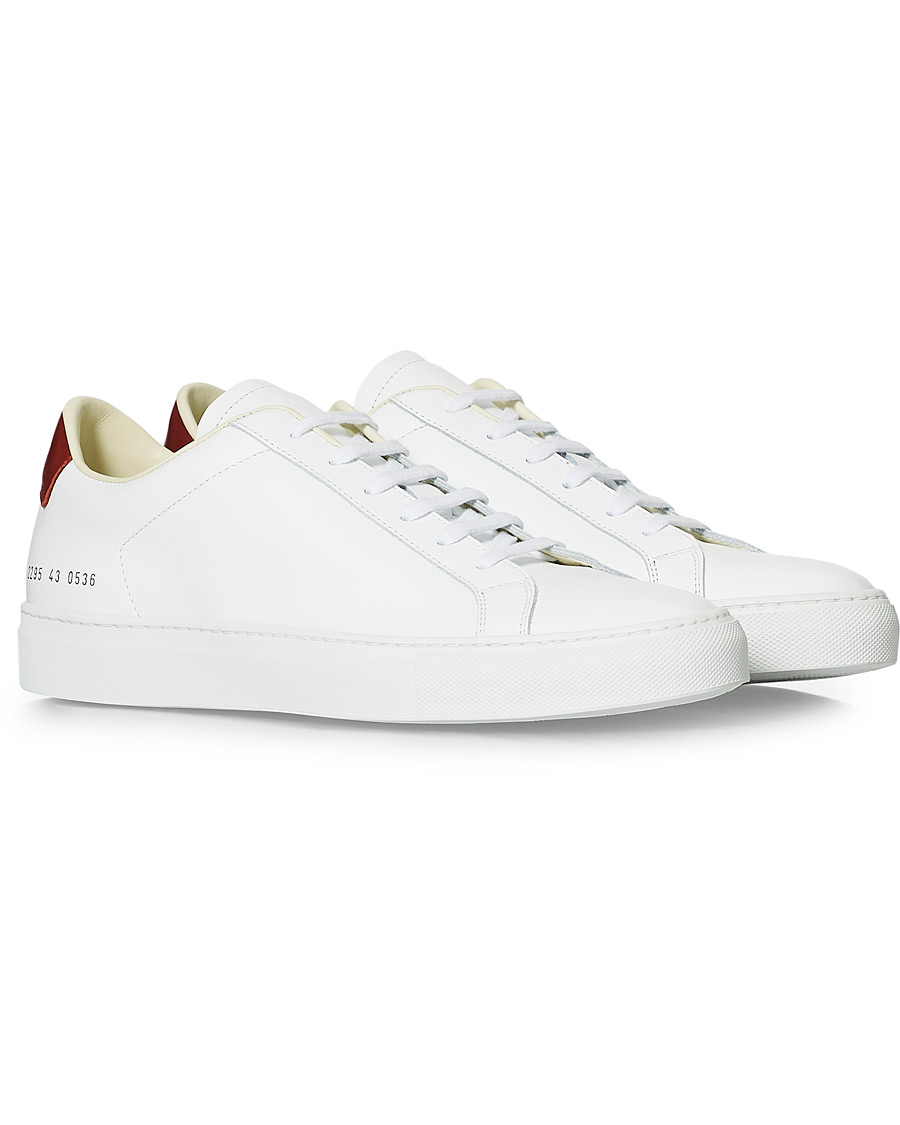 Herren | Common Projects Retro Achilles Sneaker White/Red | Common Projects | Retro Achilles Sneaker White/Red