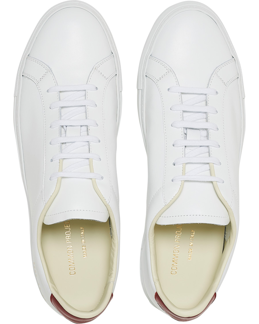 Herren | Common Projects Retro Achilles Sneaker White/Red | Common Projects | Retro Achilles Sneaker White/Red