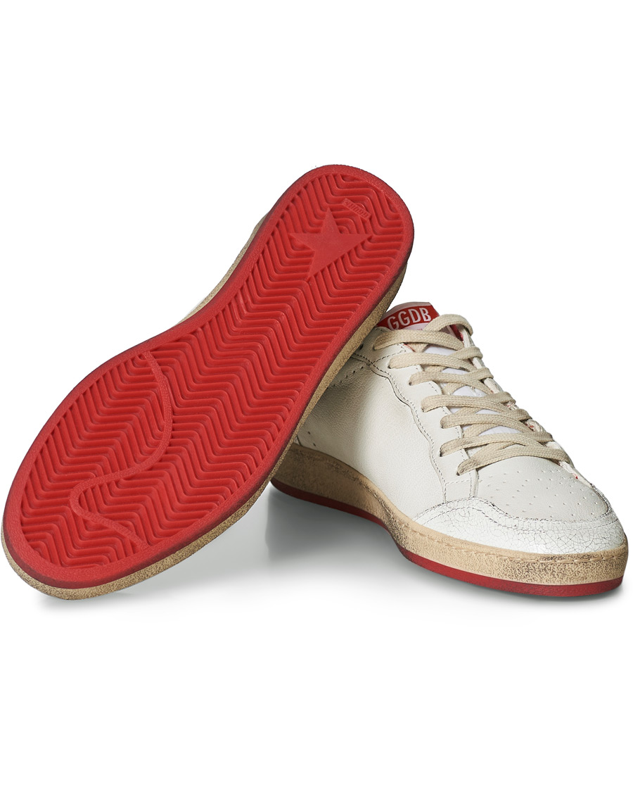 Herren | Golden Goose Deluxe Brand Ball Star Leather Star White/Red | Golden Goose | Deluxe Brand Ball Star Leather Star White/Red