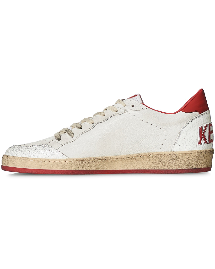 Herren | Golden Goose Deluxe Brand Ball Star Leather Star White/Red | Golden Goose | Deluxe Brand Ball Star Leather Star White/Red