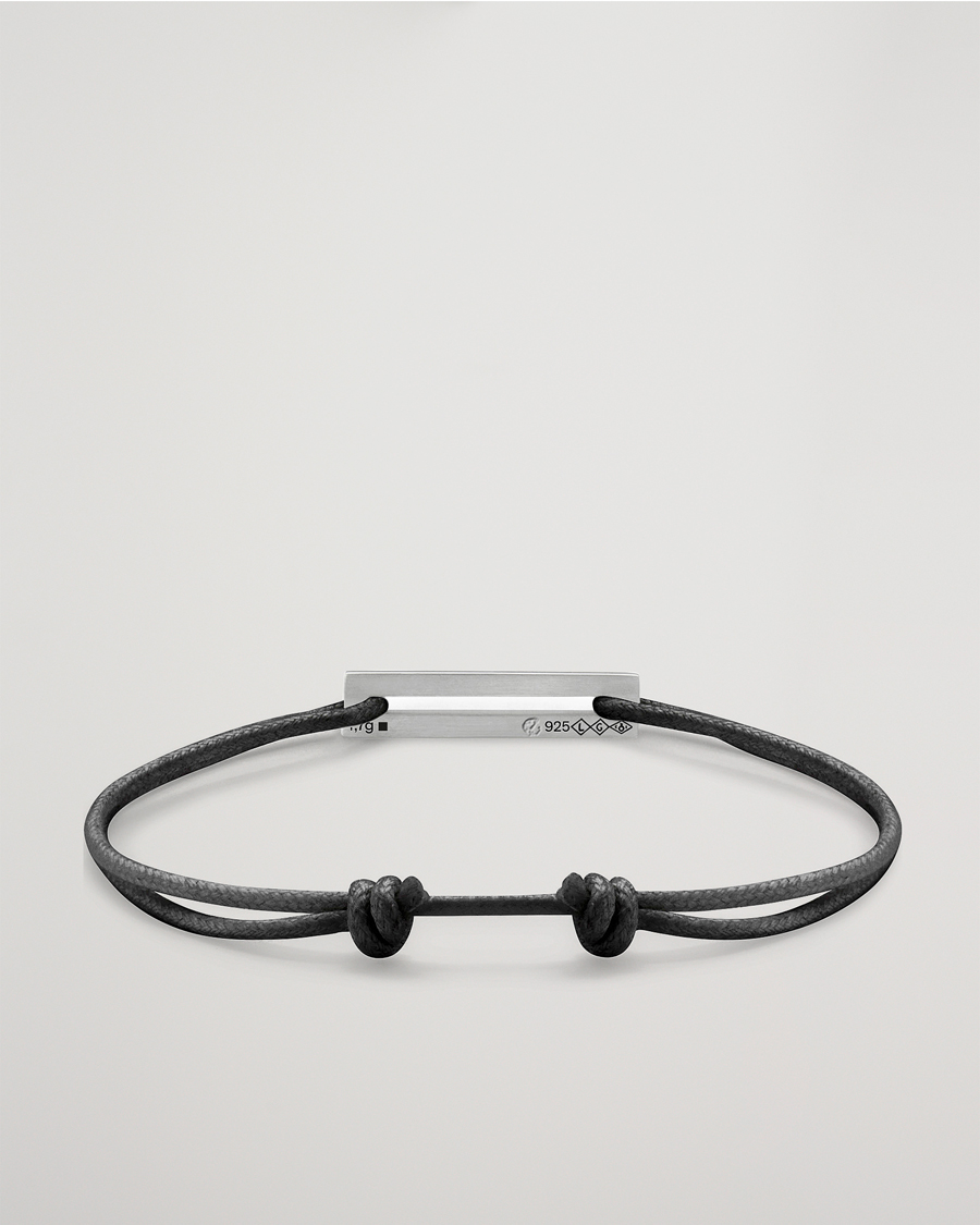 Herren | Schmuck | LE GRAMME | Cord Bracelet Le 17/10 Black/Sterling Silver