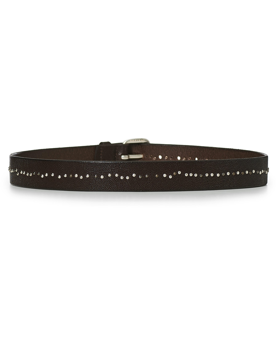 Herren | Orciani Grained Nit Belt 3,5 cm Dark Brown | Orciani | Grained Nit Belt 3,5 cm Dark Brown