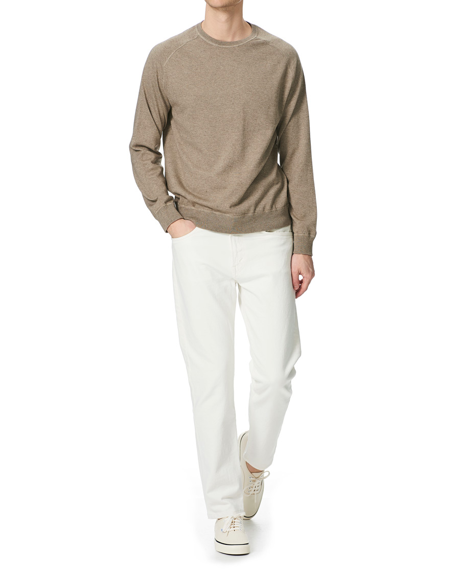 Herren | Pullover | Massimo Alba | Sport Cotton/Cashmere Raglan Pullover Taupe