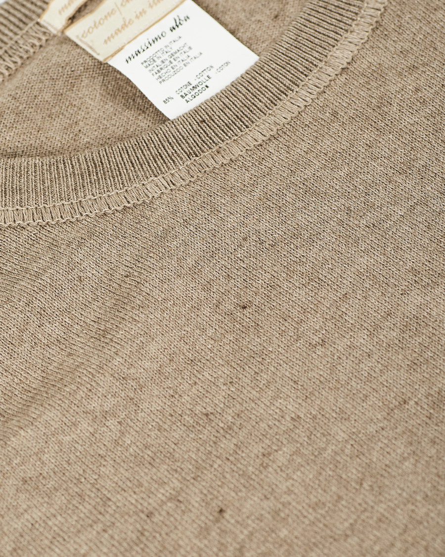 Herren | Pullover | Massimo Alba | Sport Cotton/Cashmere Raglan Pullover Taupe