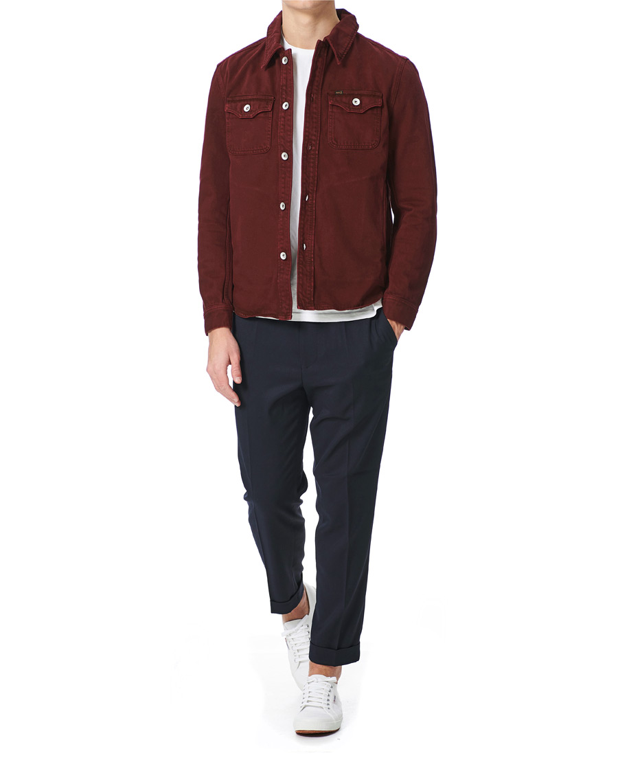 Herren | Jacken | Tiger of Sweden Jeans | Get Organic Cotton Denim Jacket Wine Red