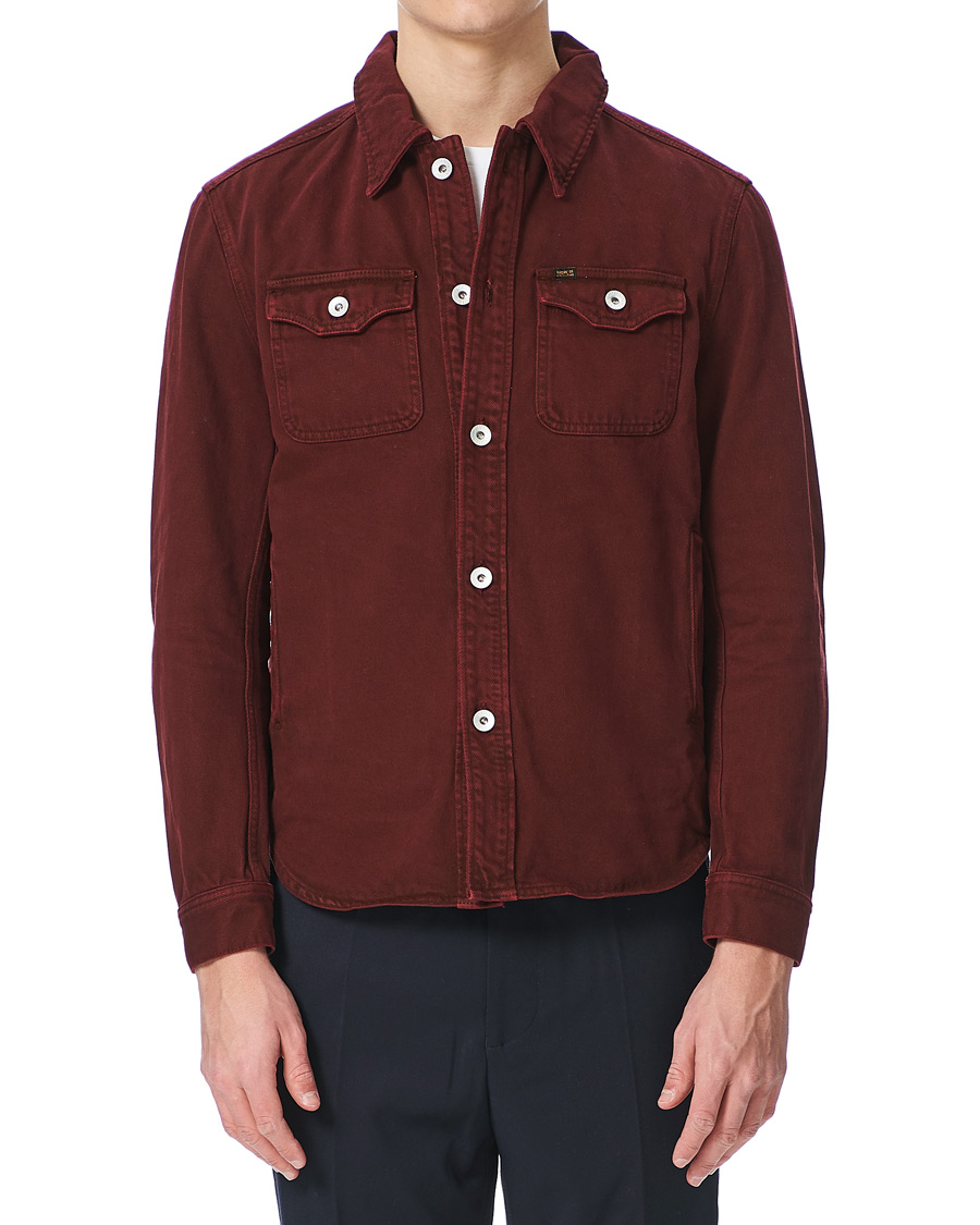 Herren | Jacken | Tiger of Sweden Jeans | Get Organic Cotton Denim Jacket Wine Red