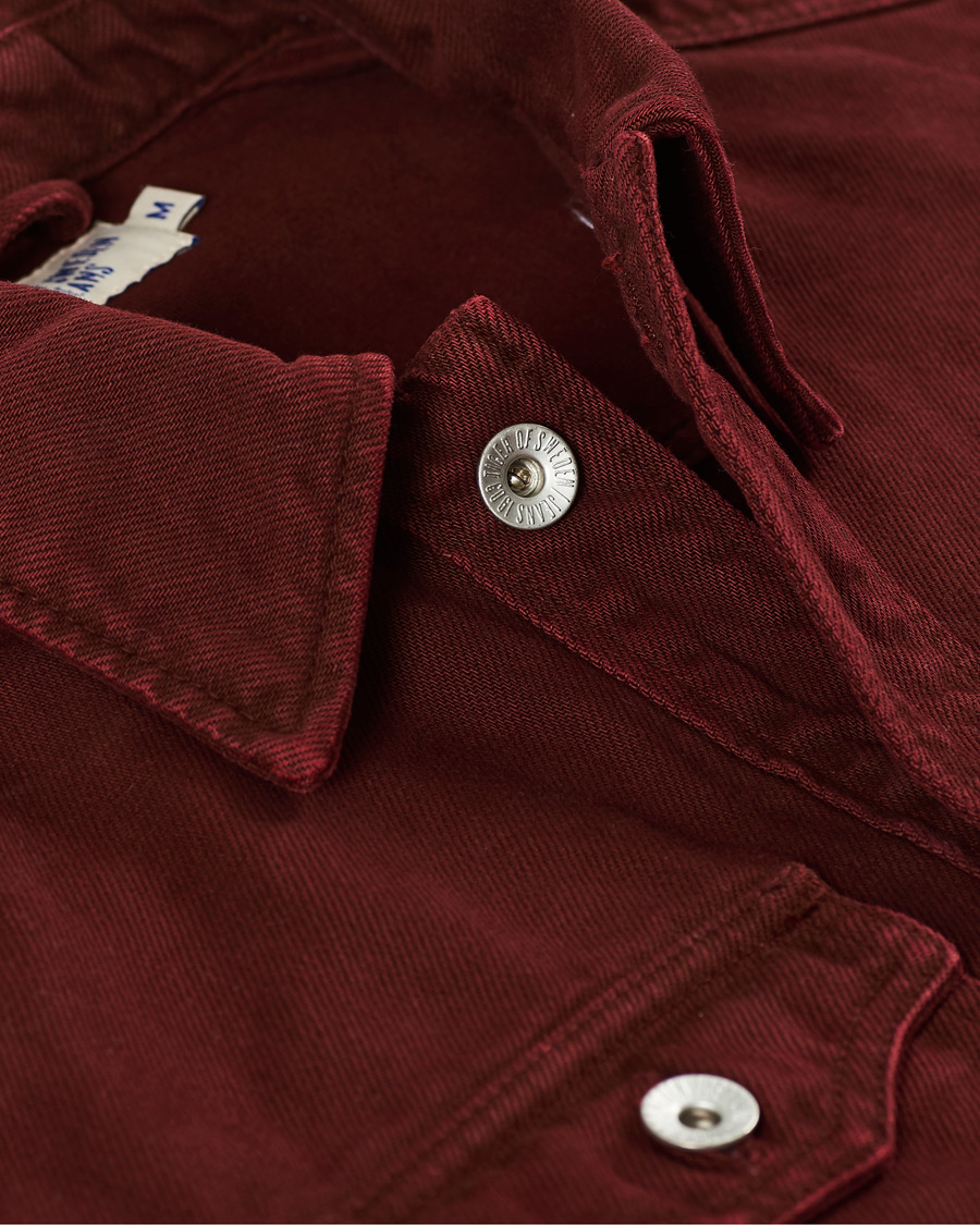 Herren | Jacken | Tiger of Sweden Jeans | Get Organic Cotton Denim Jacket Wine Red
