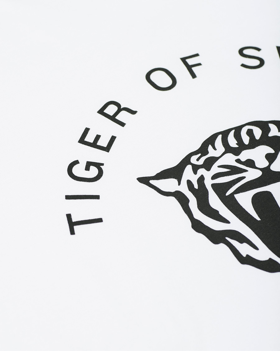 Herren | T-Shirts | Tiger of Sweden Jeans | Fleek Logo Crew Neck Tee White