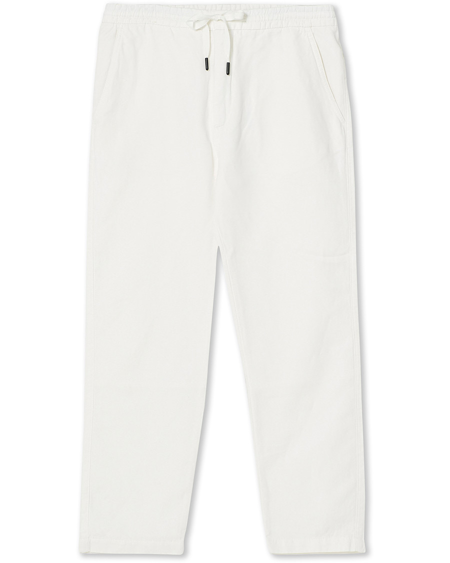 Herren | Hosen | Tiger of Sweden | Torin Cotton/Linen Drawstring Trousers Cream