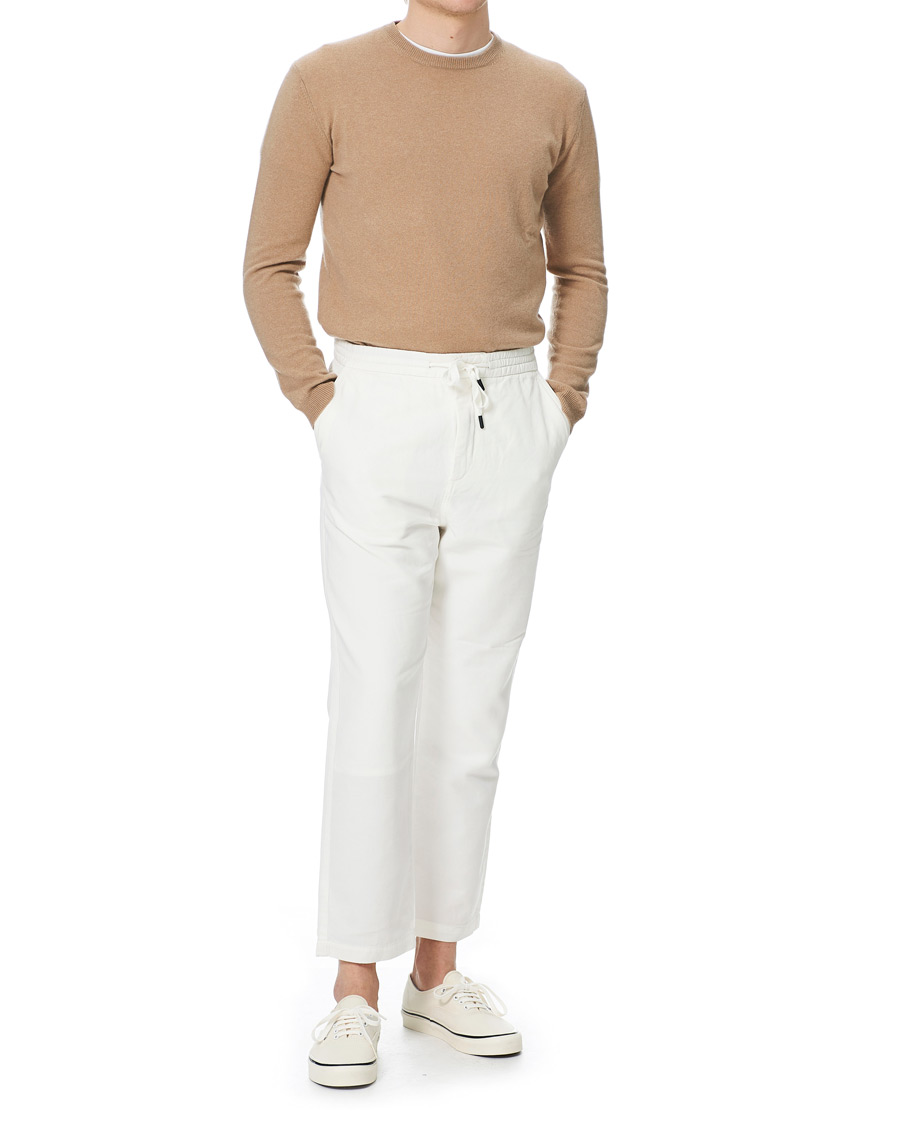 Herren | Hosen | Tiger of Sweden | Torin Cotton/Linen Drawstring Trousers Cream