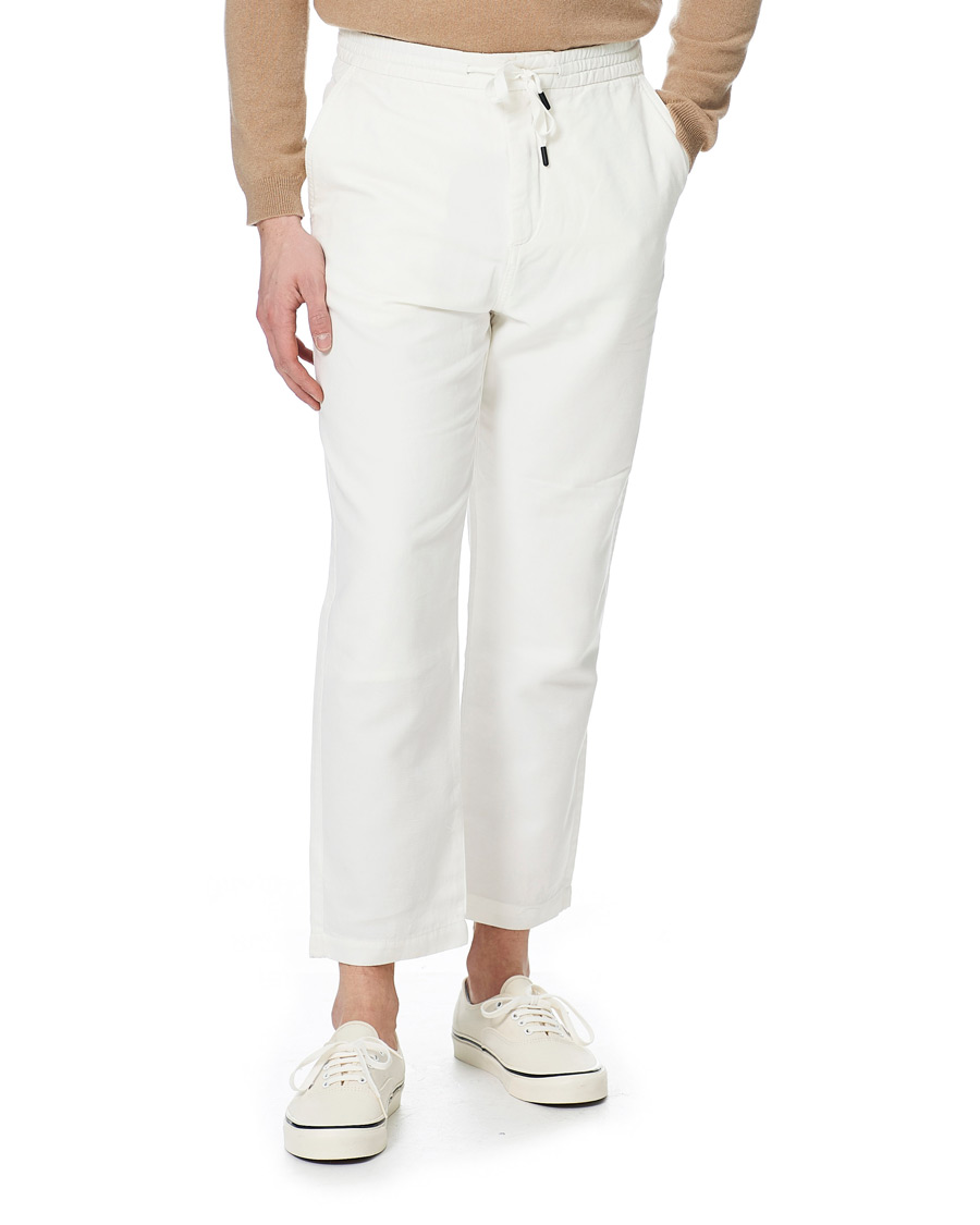 Herren | Hosen | Tiger of Sweden | Torin Cotton/Linen Drawstring Trousers Cream