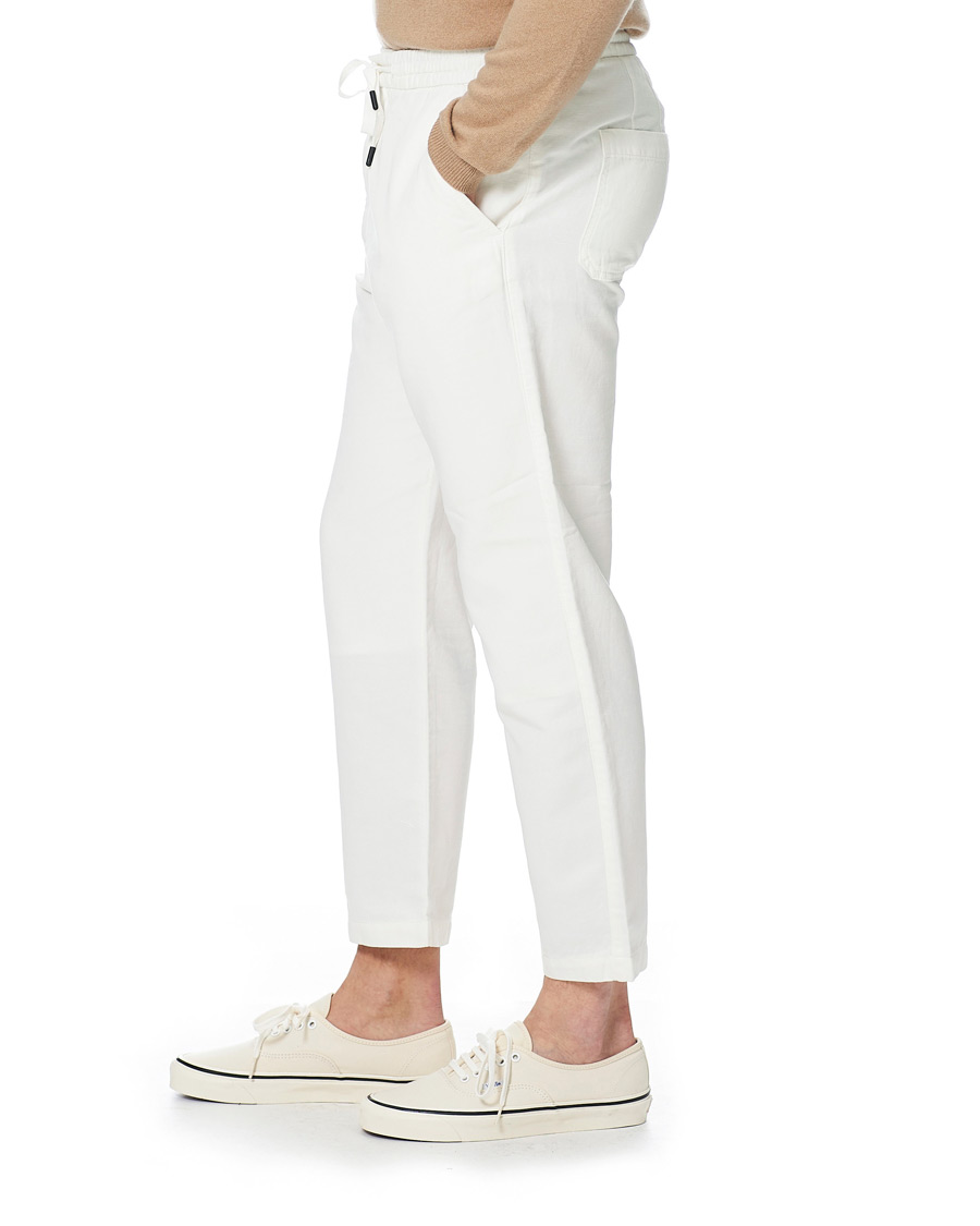 Herren | Hosen | Tiger of Sweden | Torin Cotton/Linen Drawstring Trousers Cream