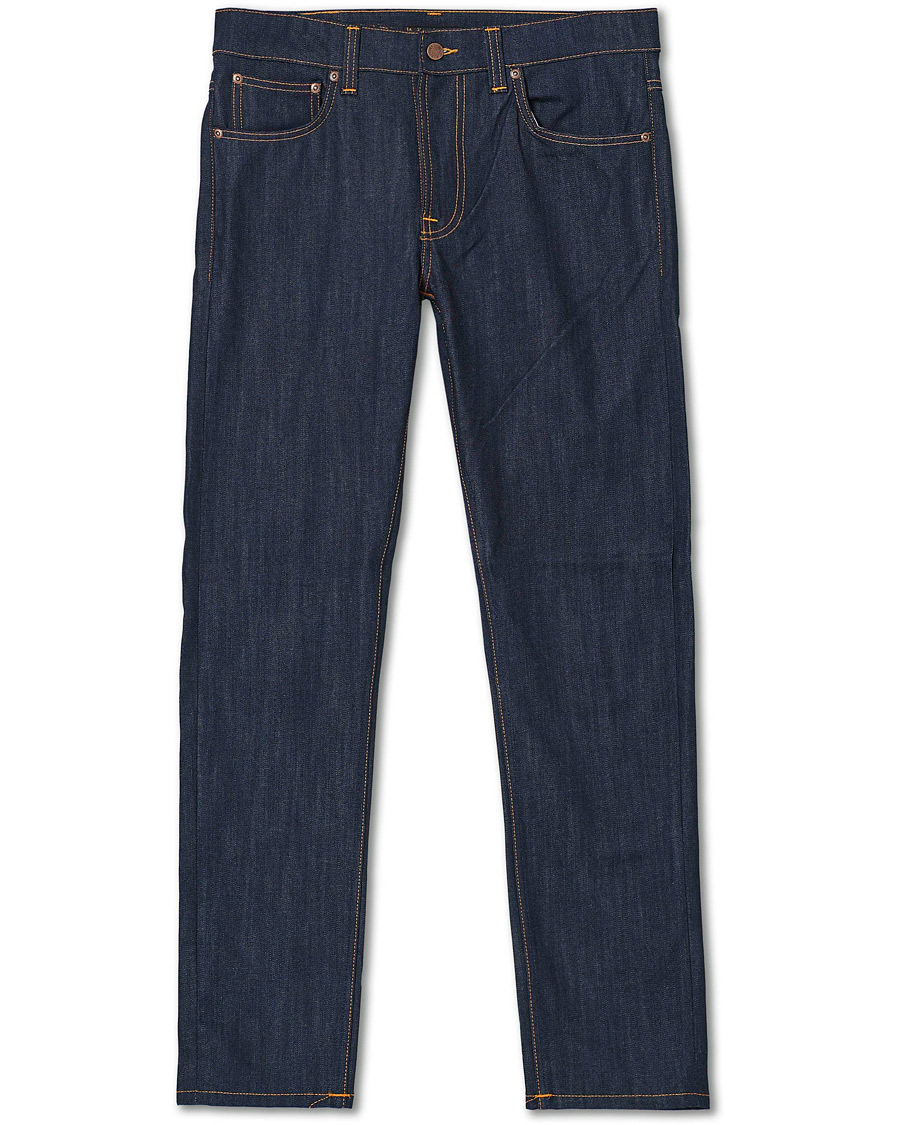 Herren | Jeans | Nudie Jeans | Lean Dean Jeans Dry Ecru Embo