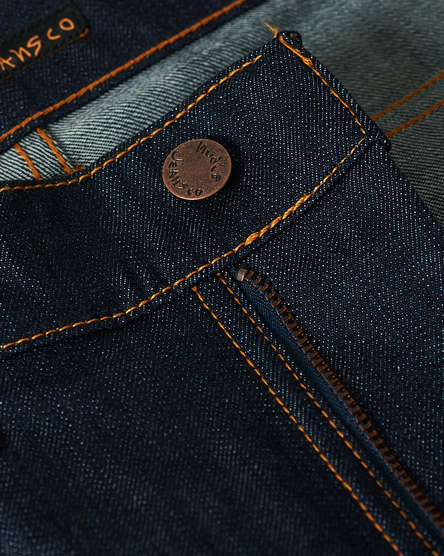 Herren | Jeans | Nudie Jeans | Lean Dean Jeans Dry Ecru Embo