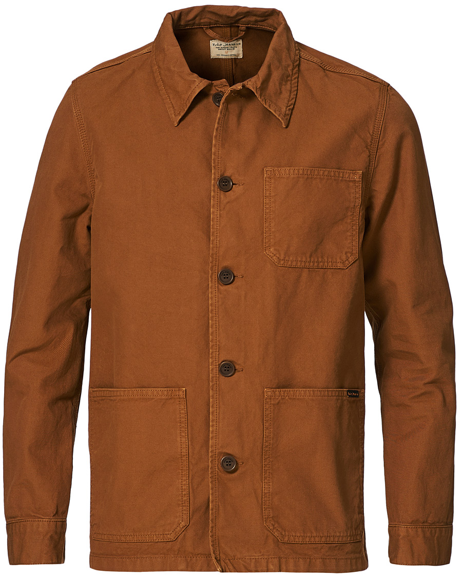 Herren | Nudie Jeans Barney Canvas Overshirt Cinnamon | Nudie Jeans | Barney Canvas Overshirt Cinnamon