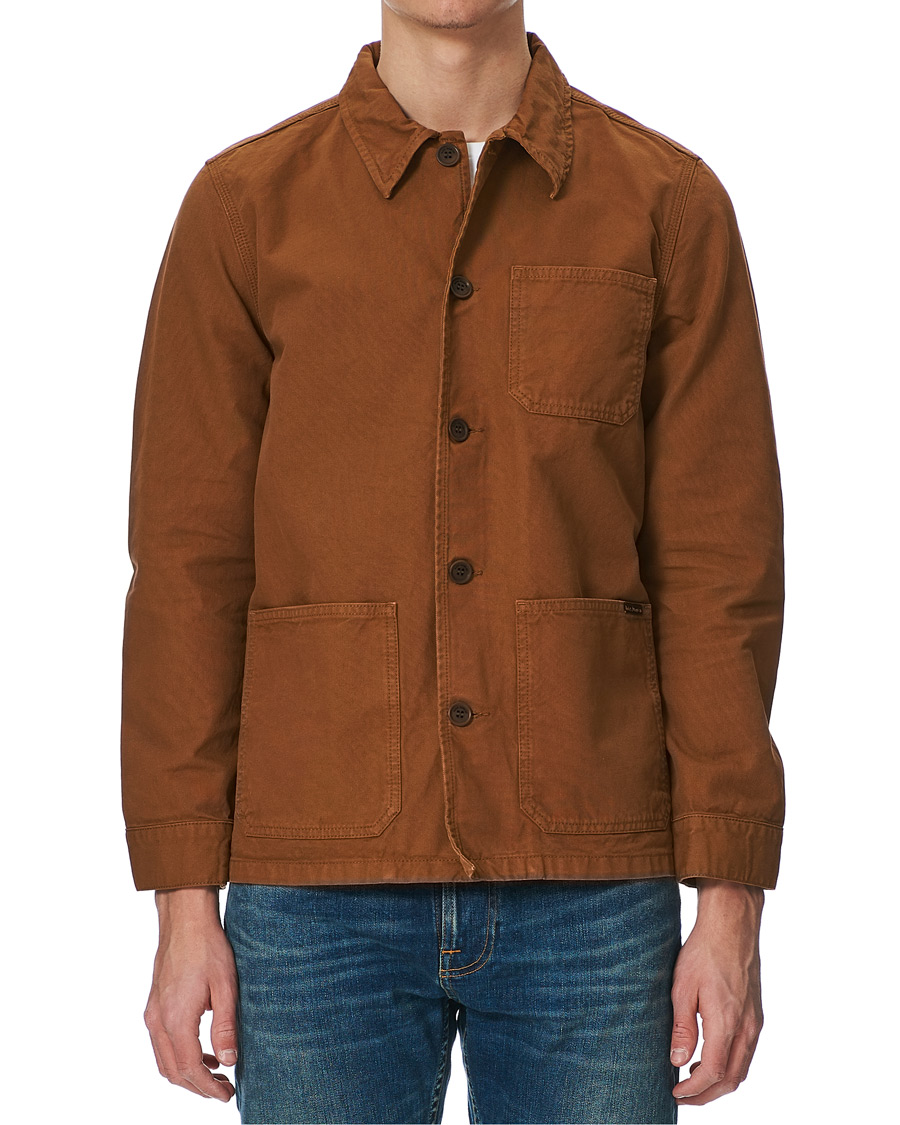 Herren | Nudie Jeans Barney Canvas Overshirt Cinnamon | Nudie Jeans | Barney Canvas Overshirt Cinnamon