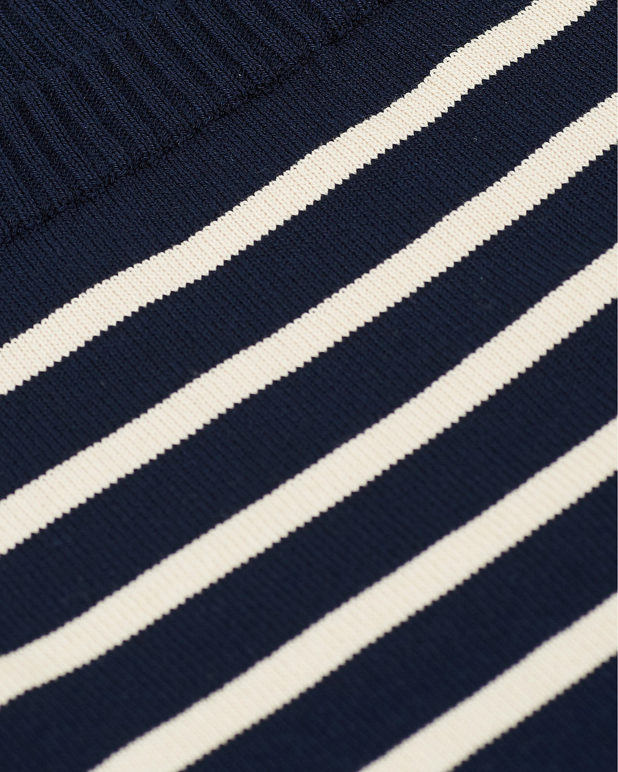 Herren | T-Shirts | Andersen-Andersen | Boatsman Short Sleeve Tee Navy/Off White