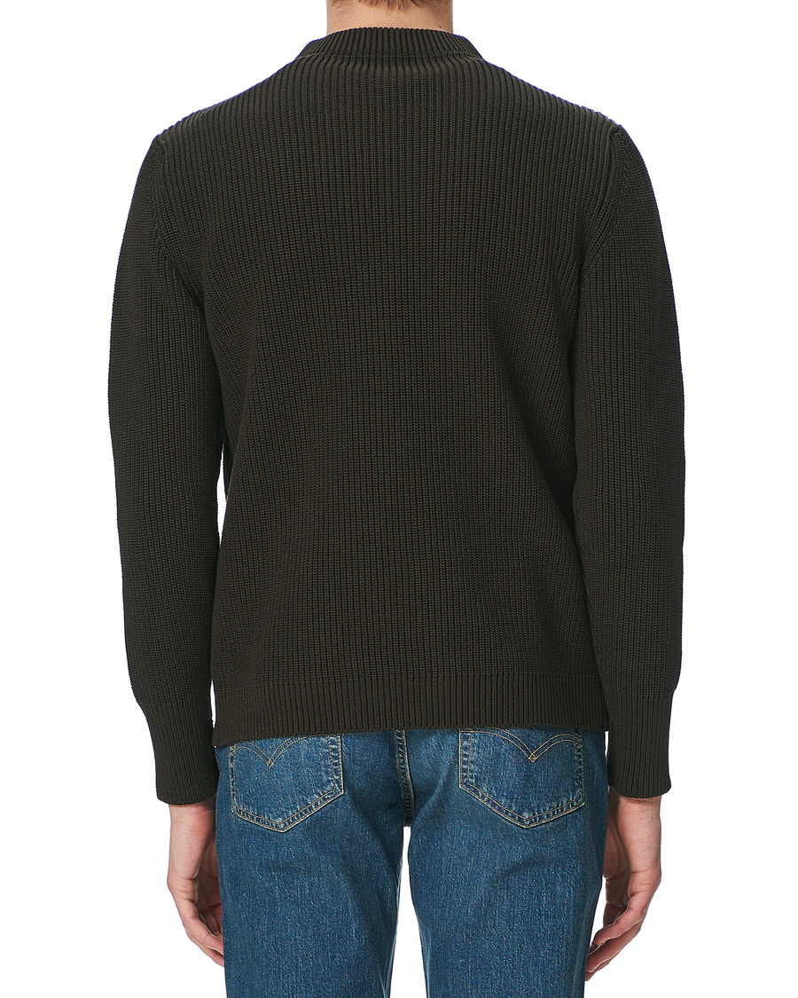 Herren | Pullover | Andersen-Andersen | Organic Cotton Crew Neck Hunting Green
