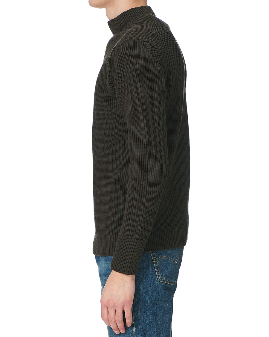 Herren | Pullover | Andersen-Andersen | Organic Cotton Crew Neck Hunting Green