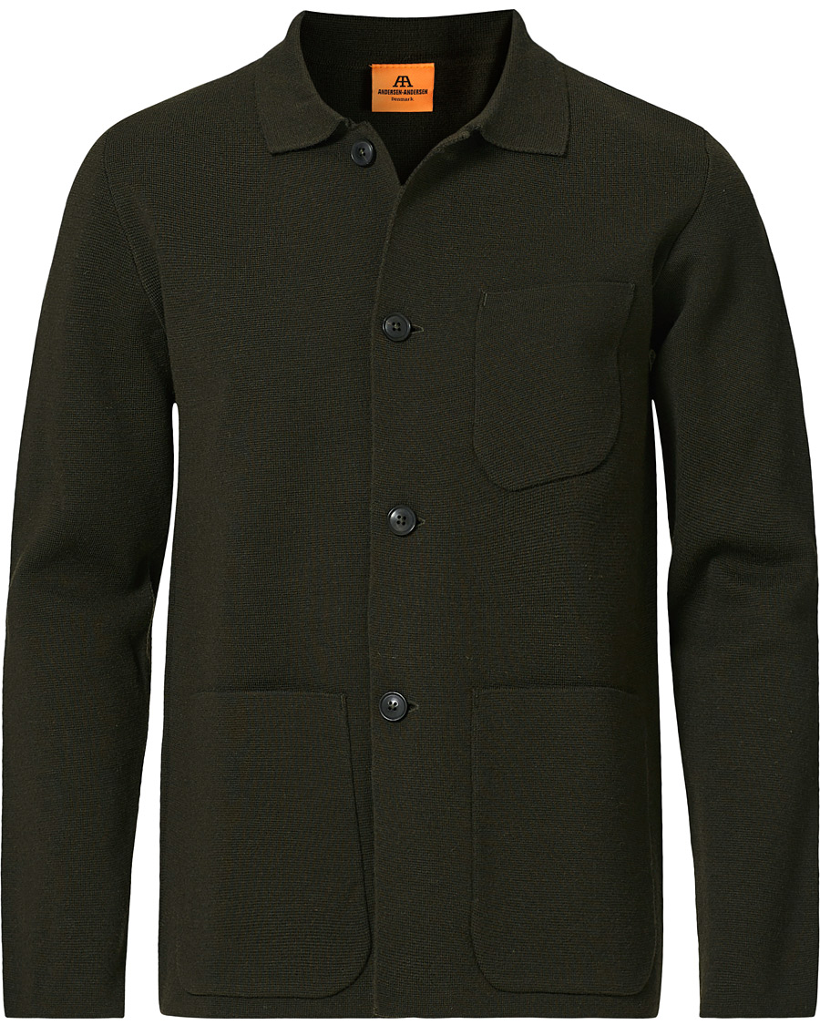 Herren | Pullover | Andersen-Andersen | Work Jacket Hunting Green