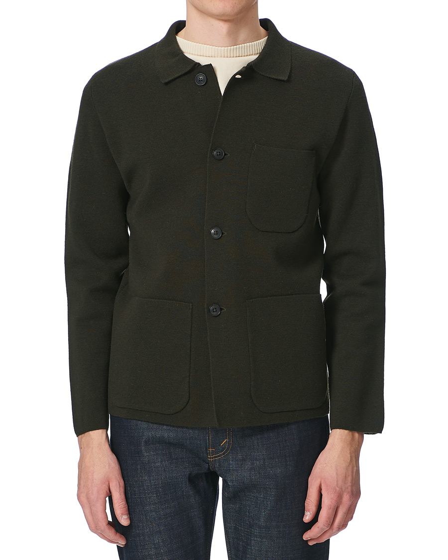 Herren | Pullover | Andersen-Andersen | Work Jacket Hunting Green
