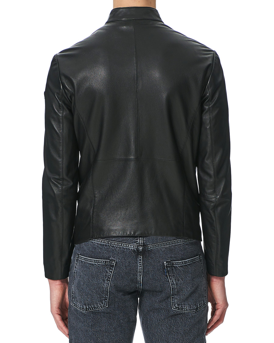 Herren | Jacken | Emporio Armani | Leather Jacket Black