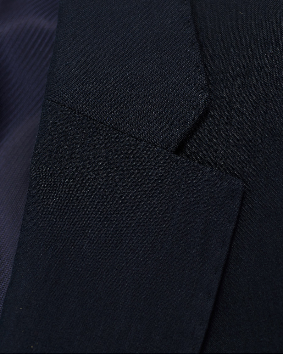 Herren | Sakkos | Emporio Armani | Slim Fit Techno Linen Stretch Blazer Navy