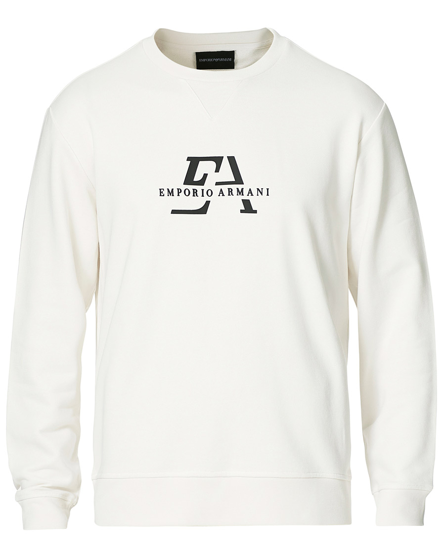Herren | Pullover | Emporio Armani | Logo Crew Neck Sweatshirt White