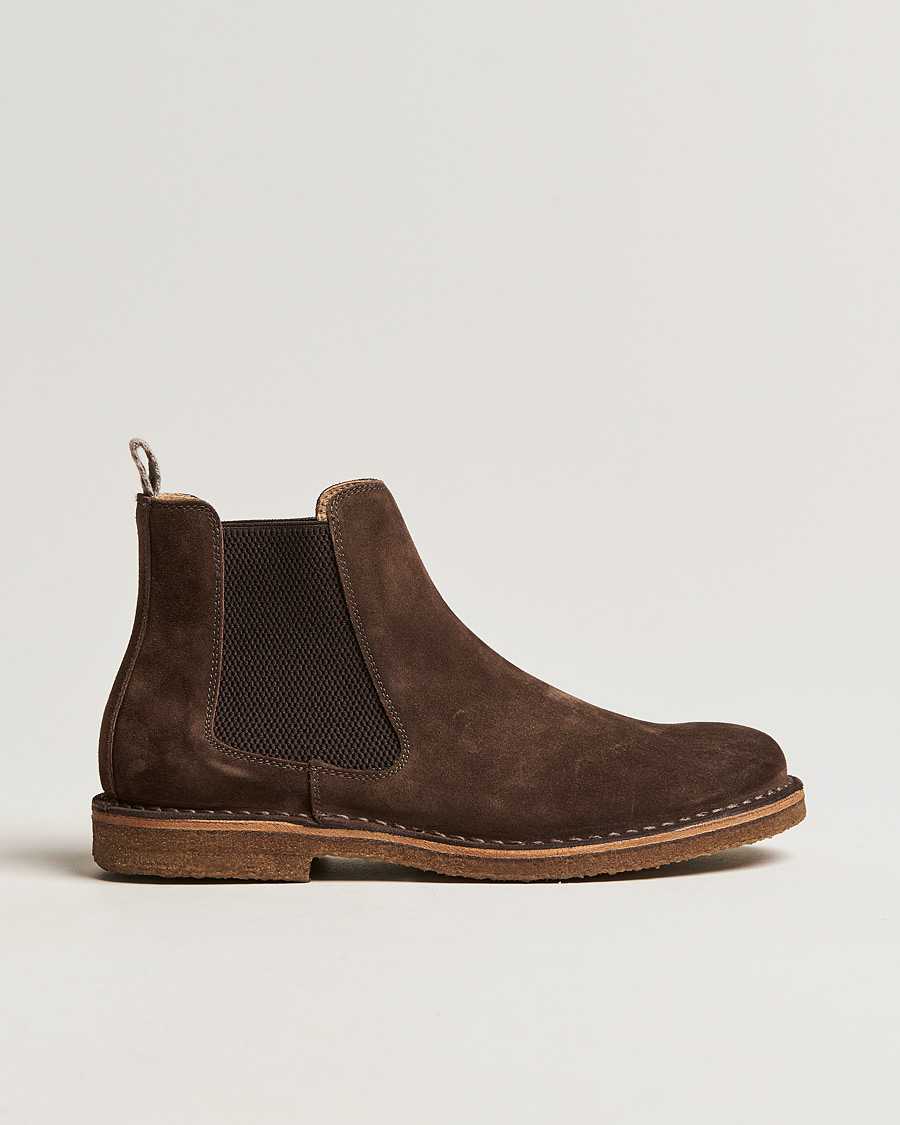 Herren | Boots | Astorflex | Bitflex Chelsea Boot Dark Brown Suede