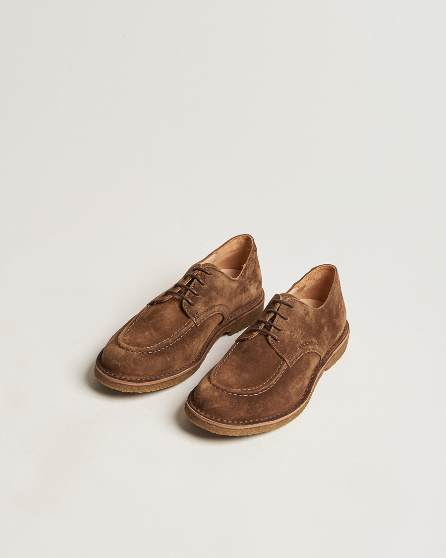 Herren | Italian Department | Astorflex | Carlflex Derby Dark Khaki Suede